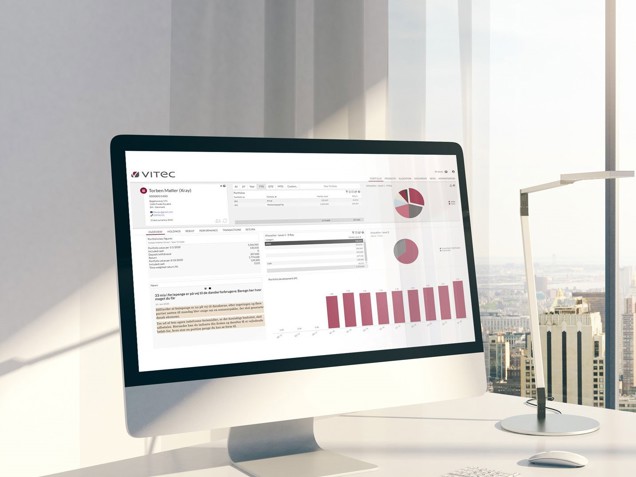 The online dashboard COCKPIT Advisor from Vitec Aloc